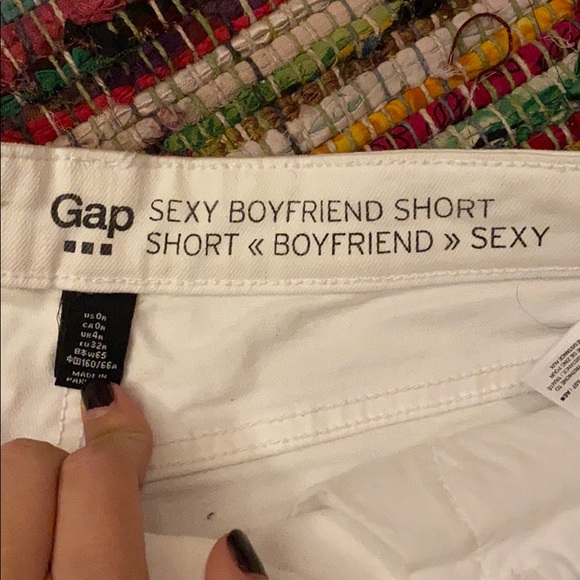 White shorts boyfriend shorts 🤍 - Picture 5 of 5